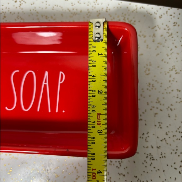Red Rae Dunn soap dish - Picture 5 of 5